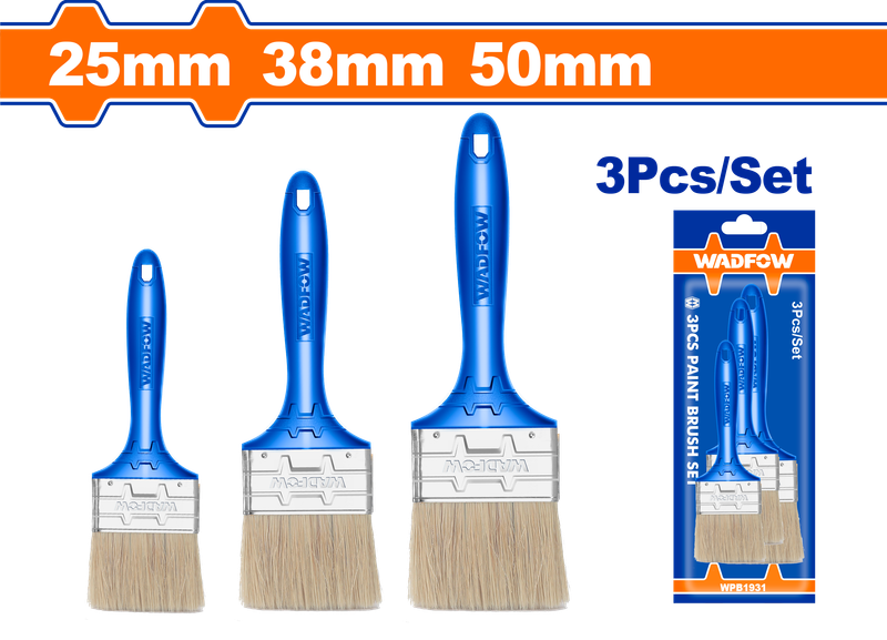 Wadfow Paint brush set 3 Piece