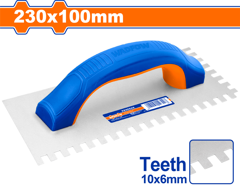 Wadfow Plastering trowel with teeth