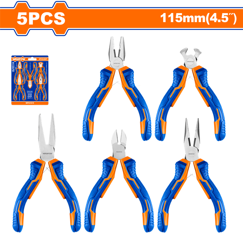 Wadfow Mini pliers set 5 Piece