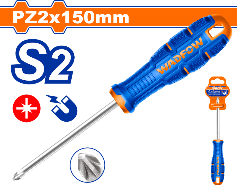Wadfow Pozidriv screwdriver PZ2X150mm