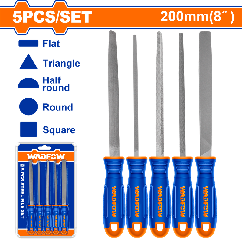 Wadfow Steel file set 5 Piece