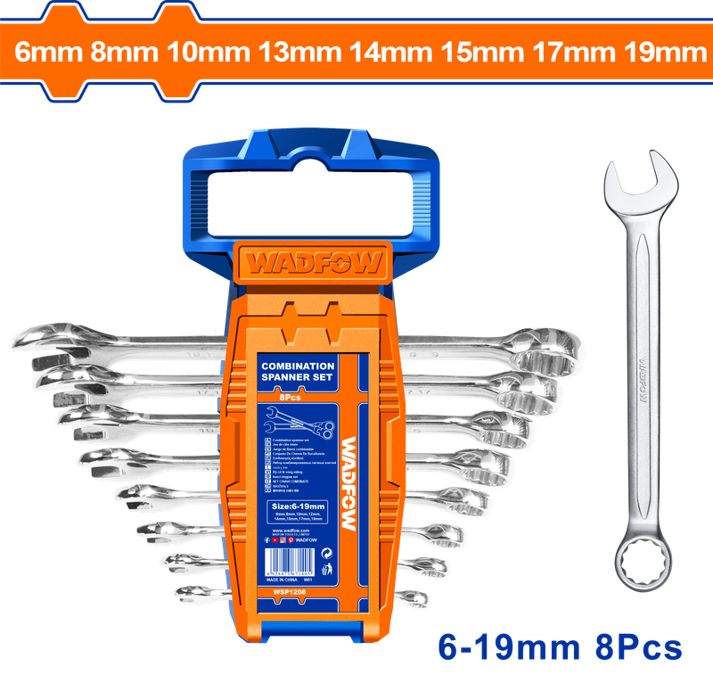 Wadfow Combination spanner set 8 Piece