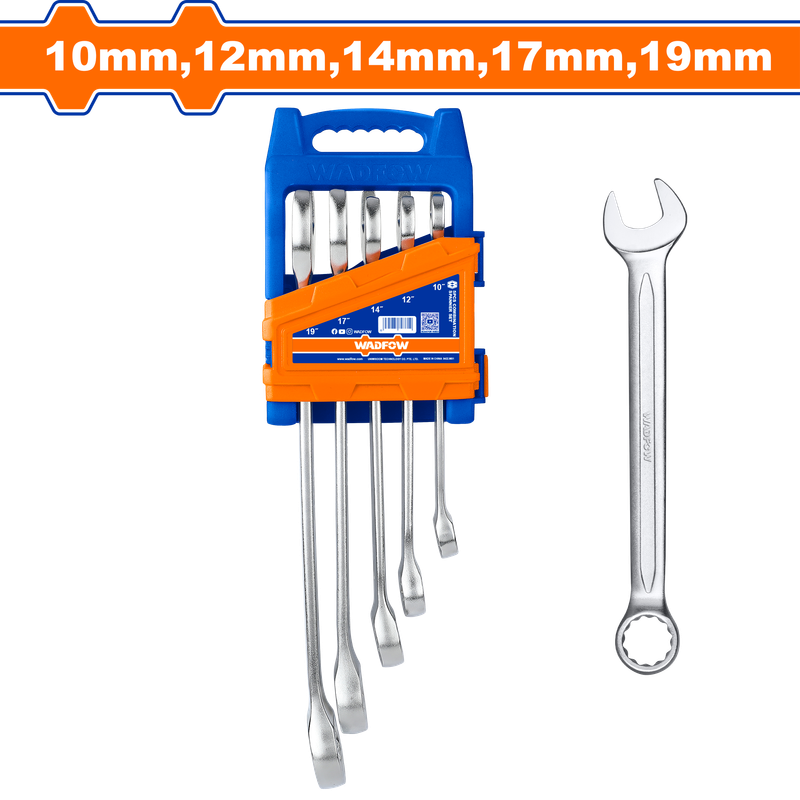 Wadfow Combination spanner set 5 Piece