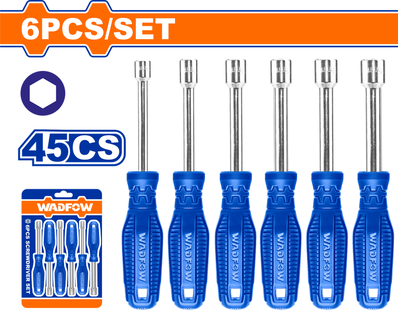 Wadfow Nut screwdriver set 6 Piece