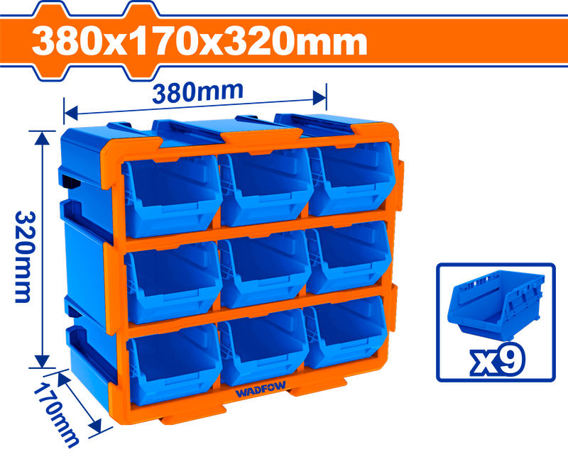 Wadfow Modular storage tower 380x170x320mm
