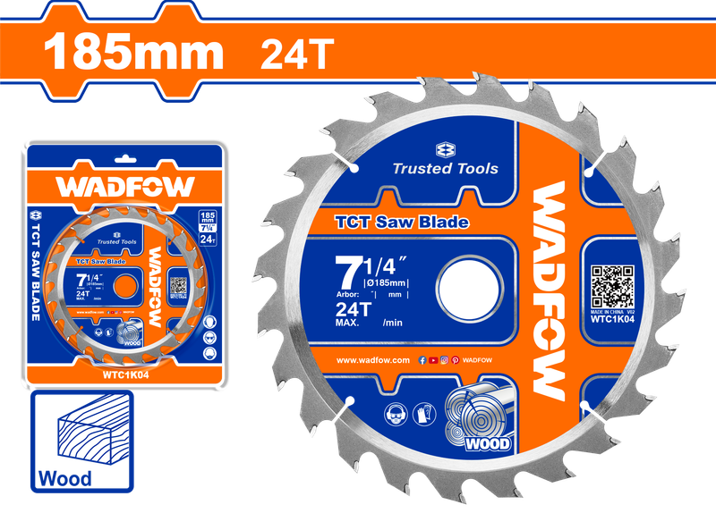 Wadfow TCT saw blade 185mm