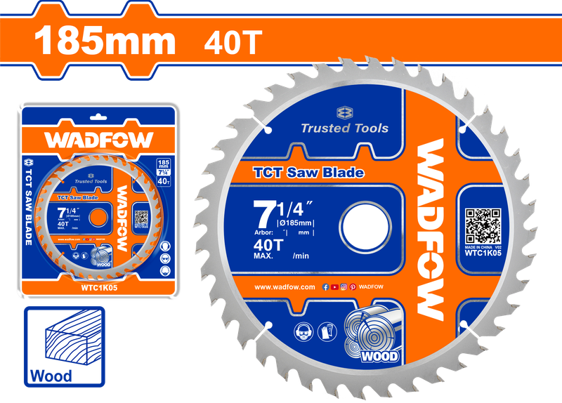 Wadfow TCT saw blade 185mm