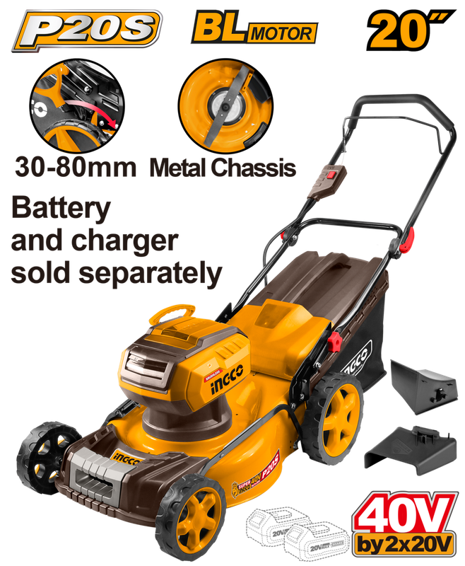 Ingco Cordless Lawn Mower 40v Lithium-ion -