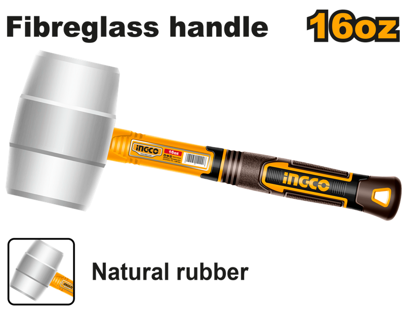 Ingco Rubber Hammer 450g -