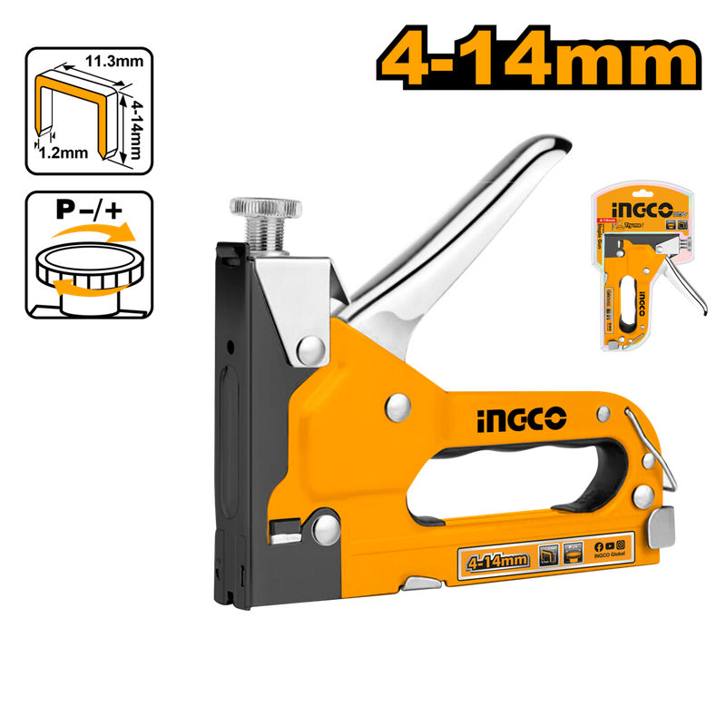 Ingco Staple Gun 4mm - 14mm - DEFAULT TITLE