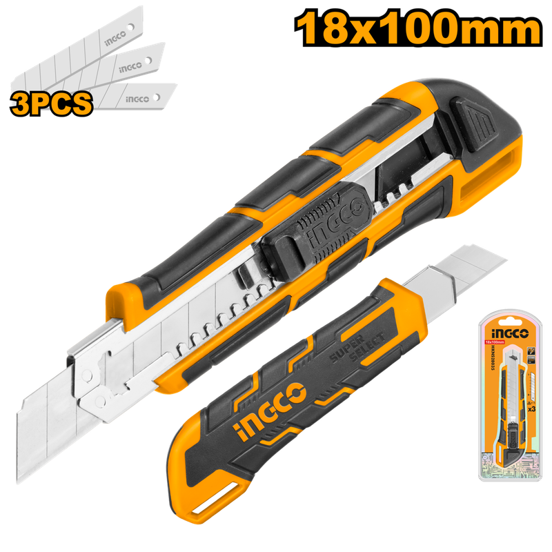 Ingco Knife 18mm X 100mm - DEFAULT TITLE