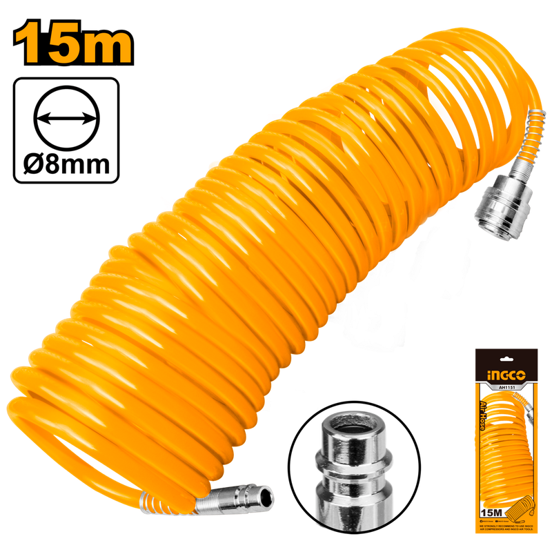 Ingco Air Hose 8mm X 15m - DEFAULT TITLE