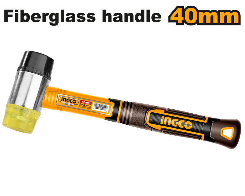 Ingco Rubber and Plastic Face Hammer 40mm - DEFAULT TITLE
