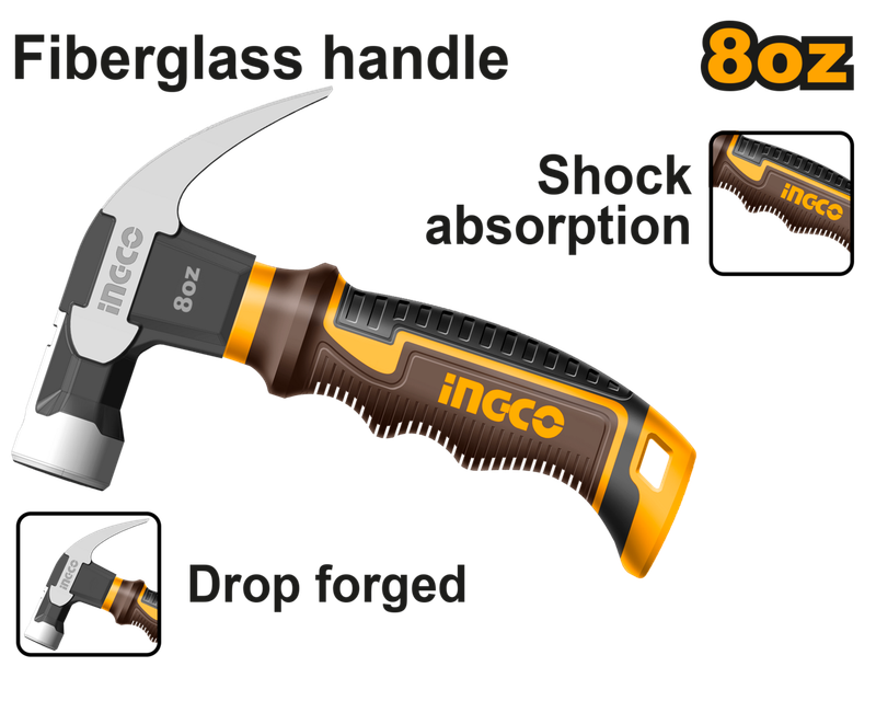 Ingco Mini Claw Hammer 225g - DEFAULT TITLE