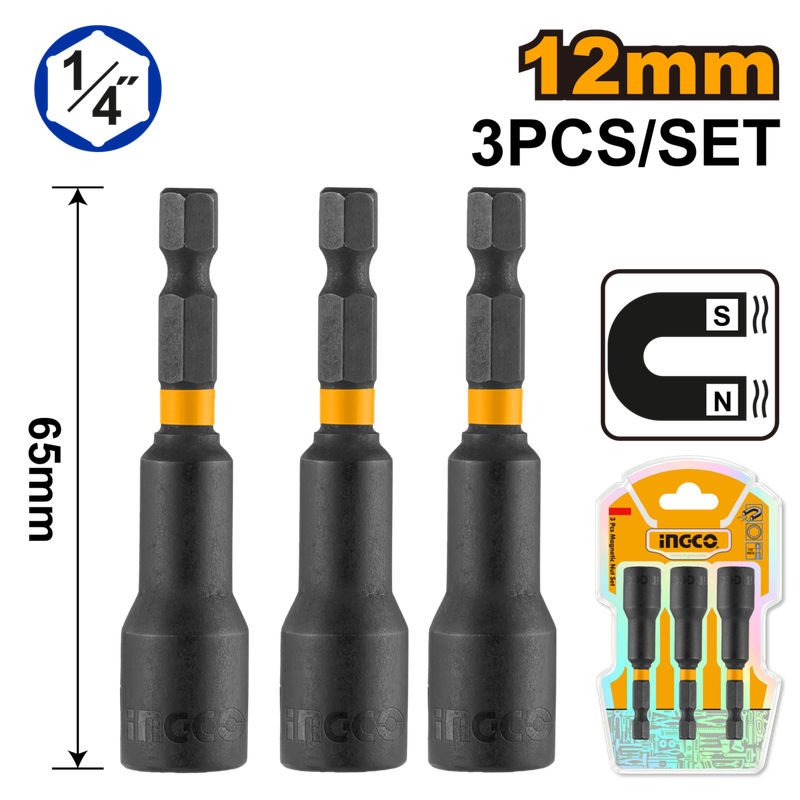 Ingco Magnetic Nut Setter 12mm - DEFAULT TITLE