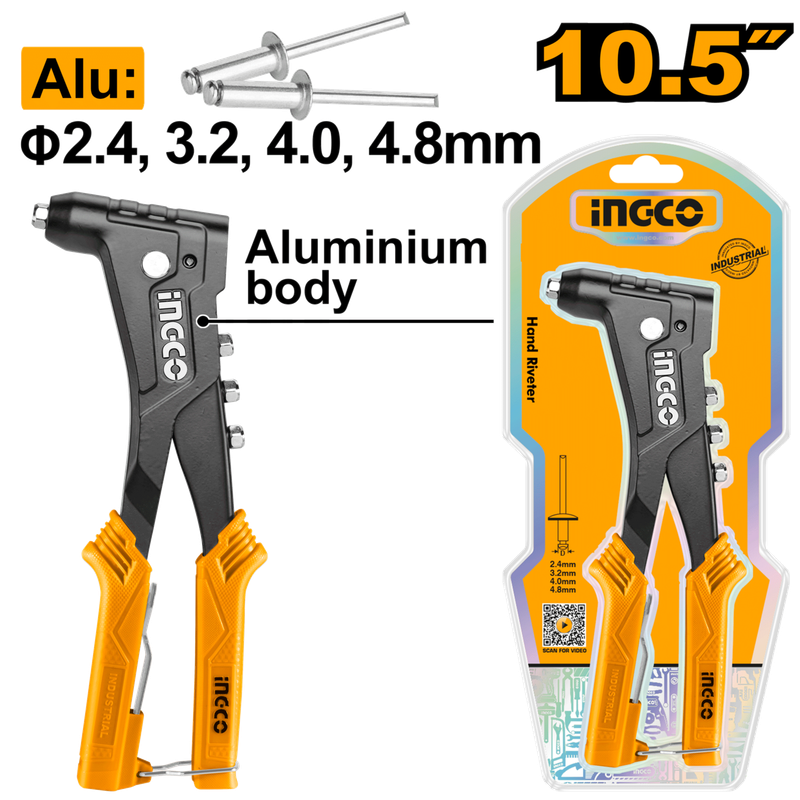 Ingco Hand Riveter 2.4mm - 4.8mm - DEFAULT TITLE