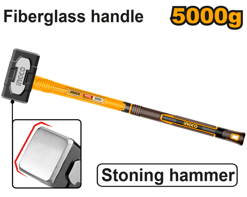 Ingco Stoning Hammer 5kg - DEFAULT TITLE