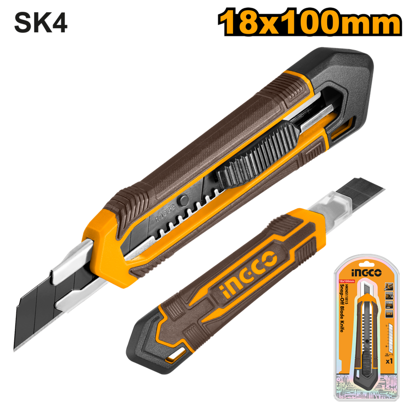 Ingco Snap-off Blade Knife 18mm X 100mm