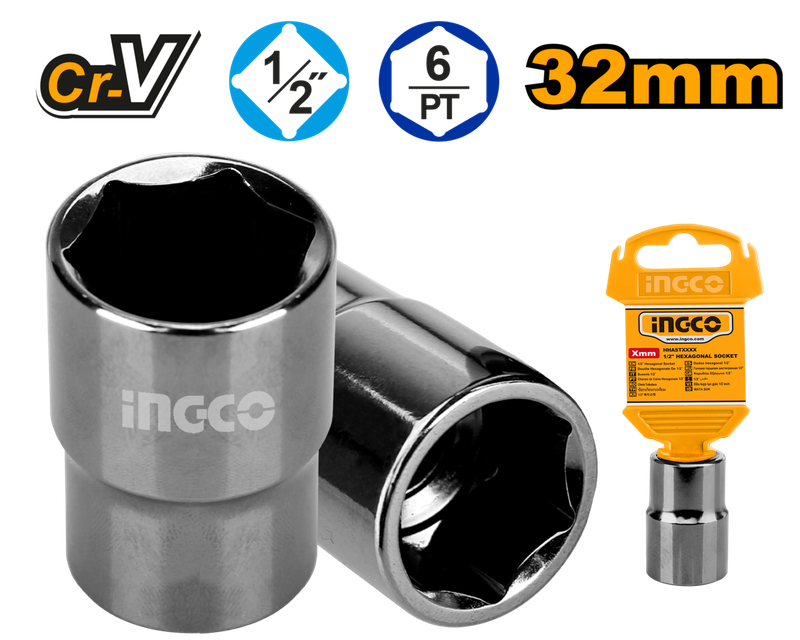 Ingco Hex Socket 32mm - DEFAULT TITLE