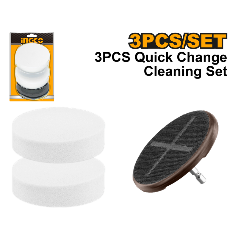 Ingco 3 Pieces Soft Sponges set - DEFAULT TITLE