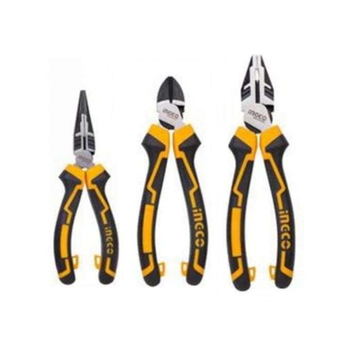 Ingco 3 Piece High Leverage Plier Set