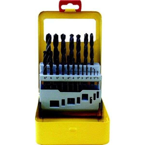 Tork Craft Drill Bit Set 19 Piece Roll Forged In Metal Case - DEFAULT TITLE