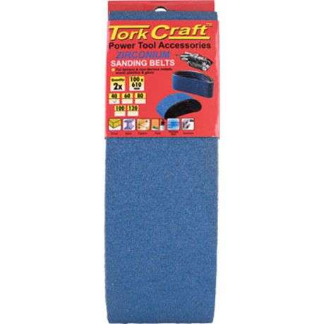 Tork Craft Sanding Belt Zirconium 75 X 533Mm 60Grit 2/Pack - DEFAULT TITLE