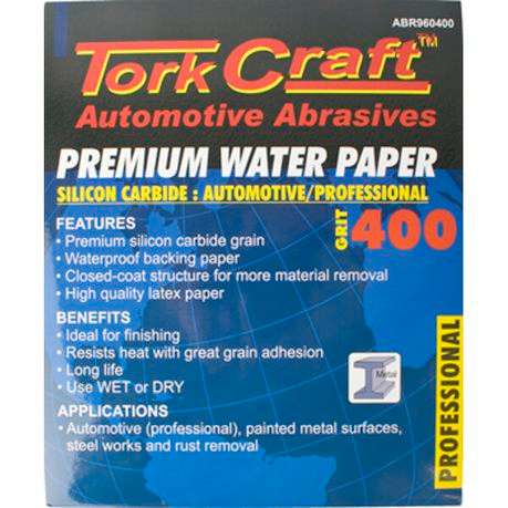 Tork Craft Premium Waterproof Paper  400 Grit 230  X 280 (50 Piece) Automotive -
