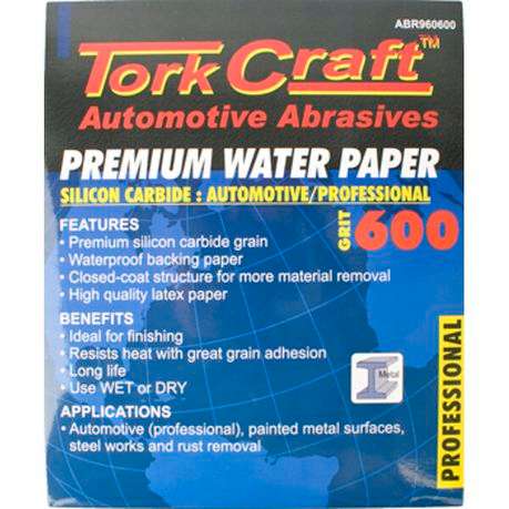 Tork Craft Premium Waterproof Paper  600 Grit 230  X 280 (50 Piece) Automotive -