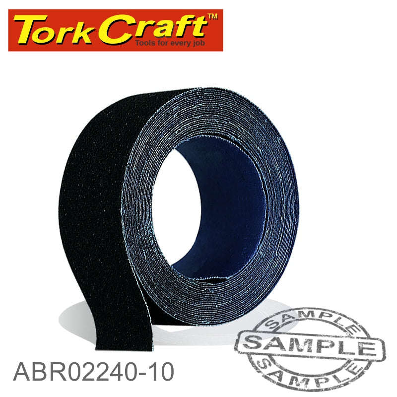 Tork Craft Emery Cloth 240Grit 50Mm X 10M Roll - DEFAULT TITLE