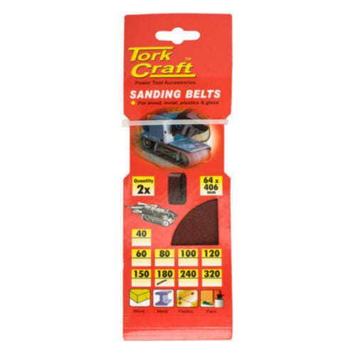 Special - Tork Craft Sanding Belt 64 X 406Mm 180Grit 2/Pack - DEFAULT TITLE