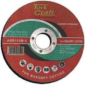 Tork Craft Cutting Disc Masonry 115 X 2.0 X 22.22Mm - DEFAULT TITLE