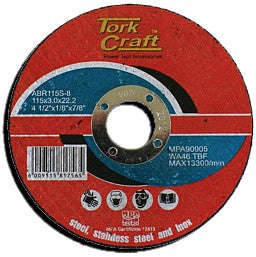 Tork Craft Cutting Disc Metal & Ss 115 X 3.0 X 22.22Mm - DEFAULT TITLE