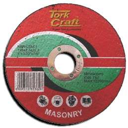Tork Craft Cutting Disc Masonry 125 X 2.5 X 22.2Mm - DEFAULT TITLE