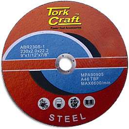 Tork Craft Cutting Disc For Steel 230 X 2.0 X 22.22Mm - DEFAULT TITLE