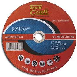 Tork Craft Cutting Disc Steel And Ss 230 X 3.0 X22.22Mm - DEFAULT TITLE