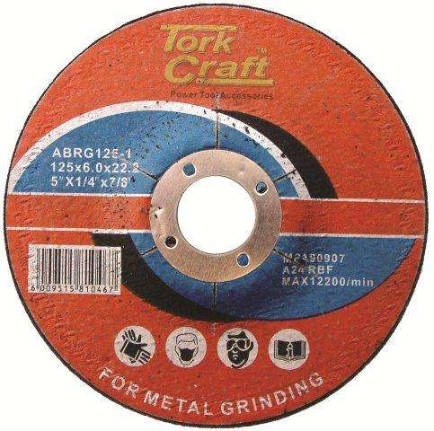 Tork Craft Grinding Disc For Steel 125 X 6.0 X 22.22Mm -