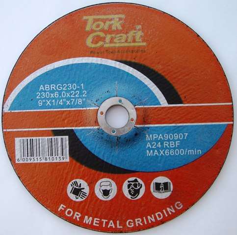 Tork Craft Grinding Disc For Steel 230 X 6.0 X 22.2Mm - DEFAULT TITLE