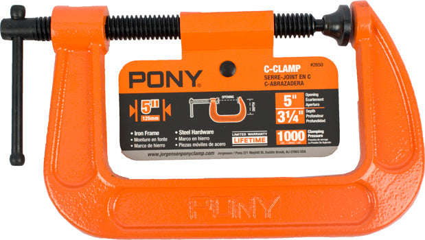 Pony 125Mm 5' C-Clamp - DEFAULT TITLE