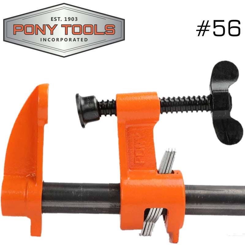 Pony Pipe Clamp 3/4' Black Pipe - DEFAULT TITLE