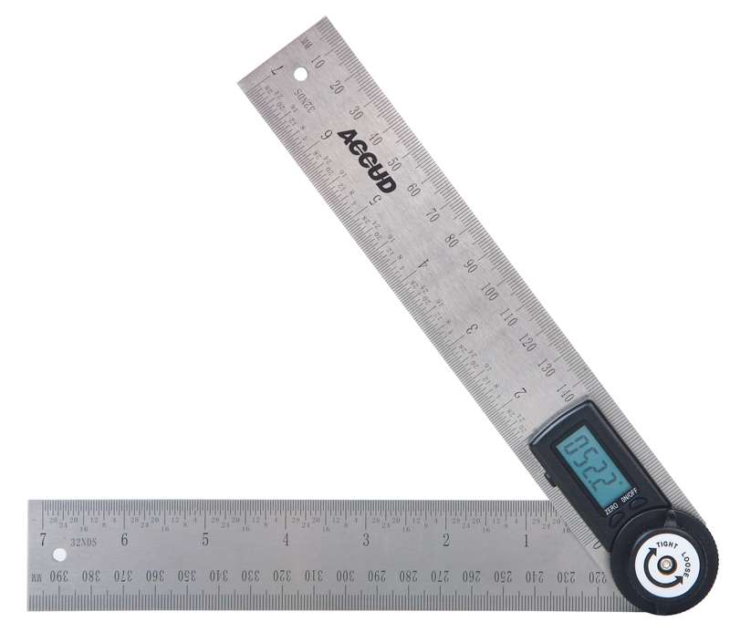 Digital Protractor Blade 200Mm 0-360 - DEFAULT TITLE