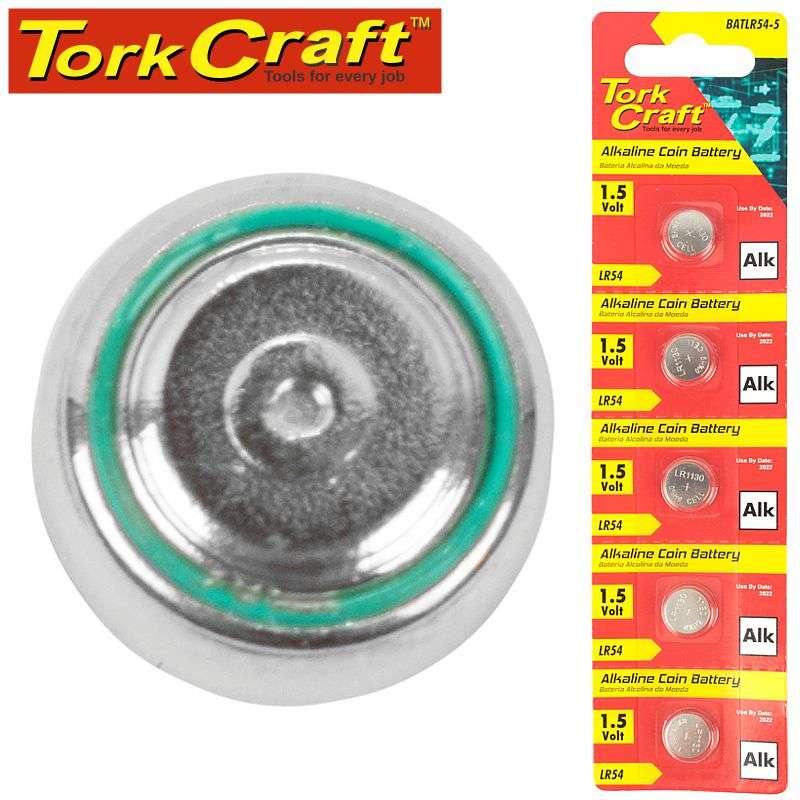 Tork Craft Lr54 Alkaline Coin Battery X5 Pack (Moq 20) - DEFAULT TITLE