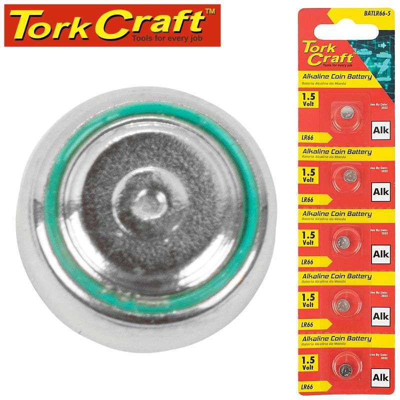 Tork Craft Lr66 Alkaline Coin Battery X5 Pack (Moq 20) - DEFAULT TITLE