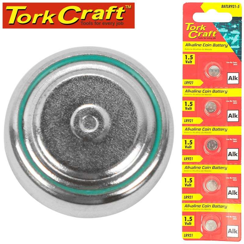 Tork Craft Lr921 Alkaline Coin Battery X5 Pack (Moq 20) - DEFAULT TITLE