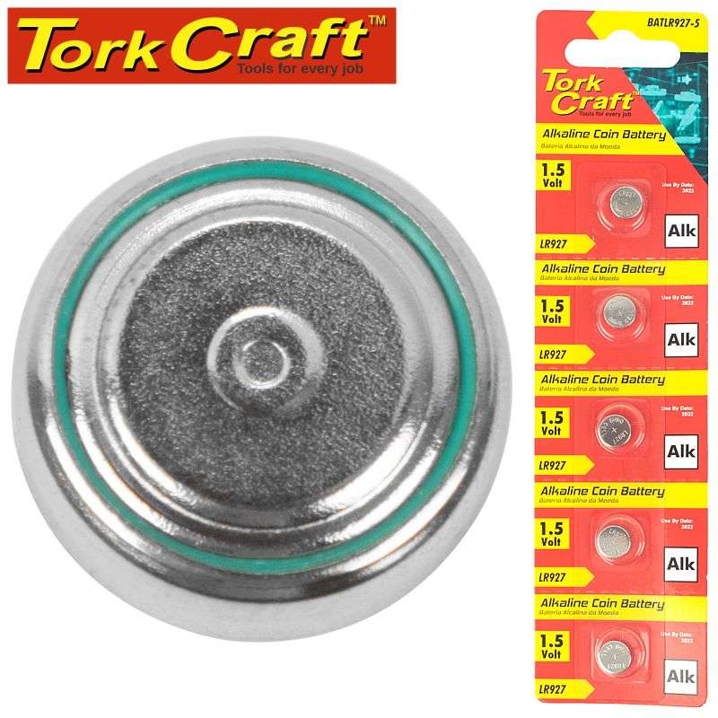 Tork Craft Lr927 Alkaline Coin Battery X5 Pack (Moq 20) - DEFAULT TITLE