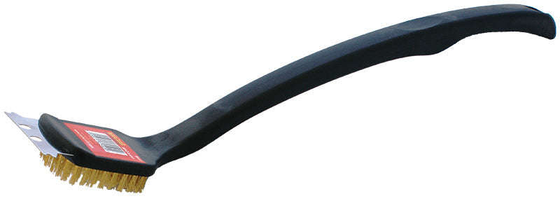 Tork Craft Braai Bbq Brass Wire Brush 450Mm Handle 18' Tcw -