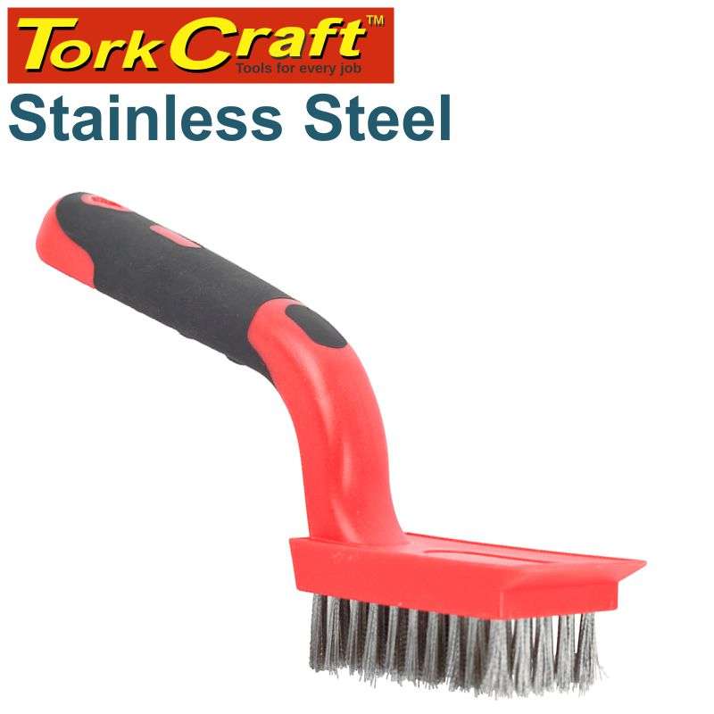 Tork Craft Soft Grip Wide Stainless Steel Stripper Brush Tcw - DEFAULT TITLE