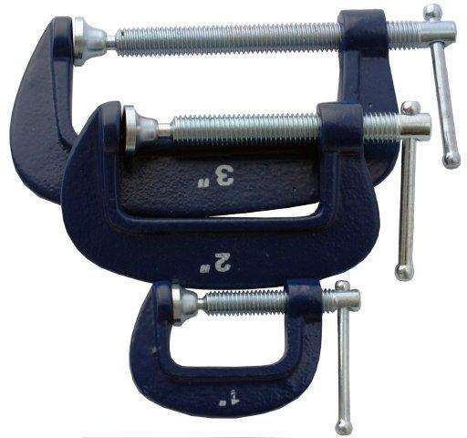 Tork Craft Clamp G 3 Piece 25 50 & 75 Mm Set 1 2 & 3' Kit - DEFAULT TITLE