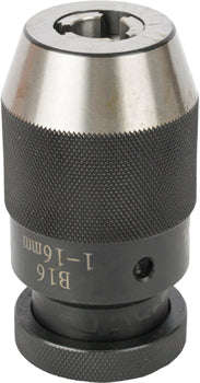 Tork Craft Chuck Precision 16Mm Keyless With Lock B16 Taper -