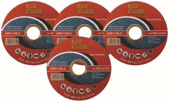 Tork Craft 3+1 Free Cutting Disc Steel And Ss 115 X 0.8 X 22.22Mm - DEFAULT TITLE